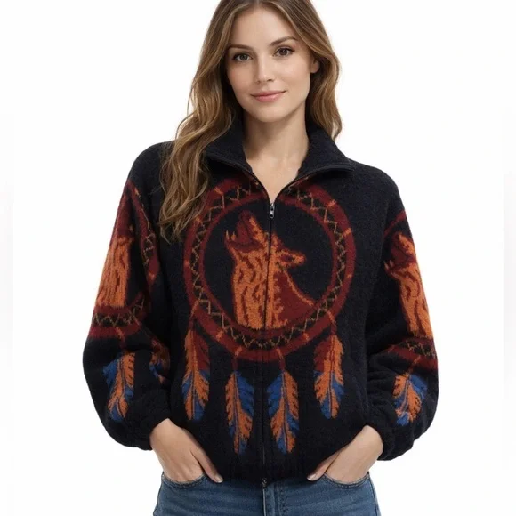 Ruminahui Wool Jacket/Sweater Size Large - Picture 1 of 12